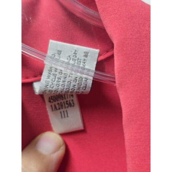 Chicos Zenergy UPF Short Sleeve Polo Dress Size Small Zip Front Pink Chic 💗 - Picture 7 of 8